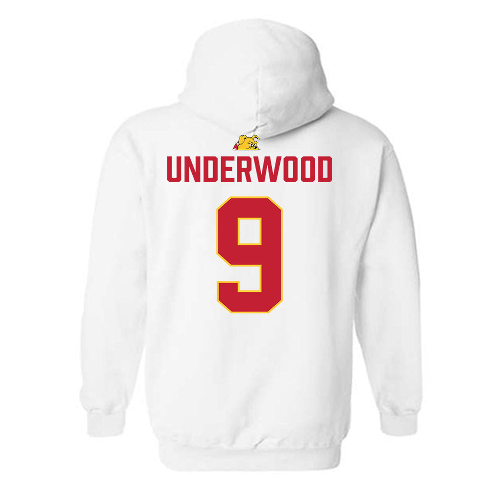 Ferris State - NCAA Football : Cam Underwood - 5 years National Champions Hooded Sweatshirt-1