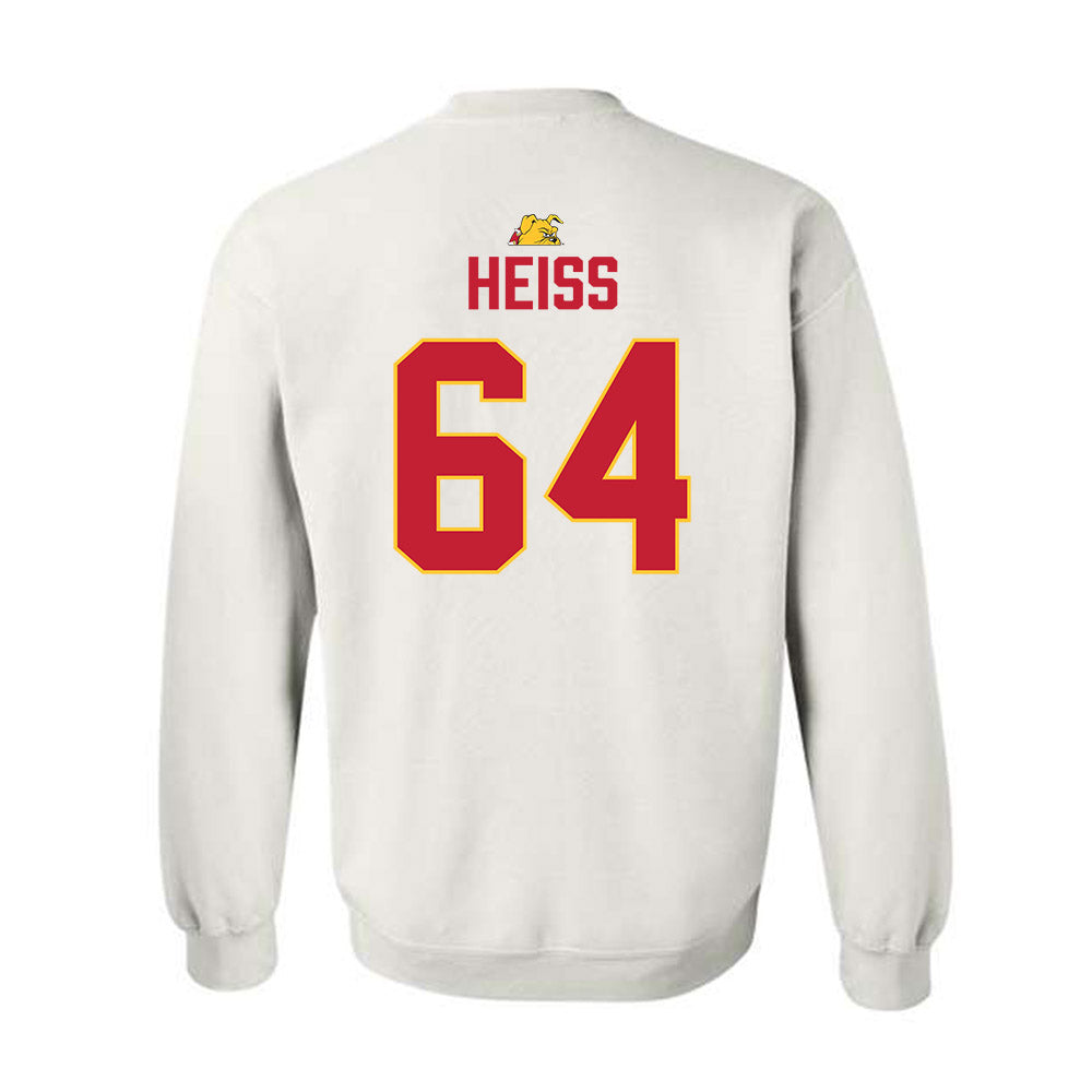 Ferris State - NCAA Football : Cameron Heiss - 5 years National Champions Crewneck Sweatshirt-1