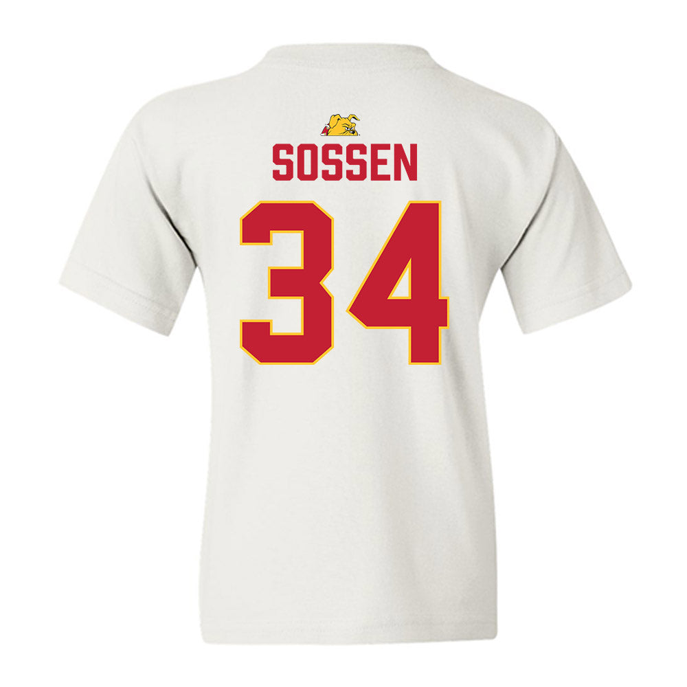 Ferris State - NCAA Football : Finn Sossen - 5 years National Champions Youth T-Shirt-1