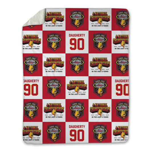 Ferris State - NCAA Football : Royce Daugherty - National Champions Blanket-0