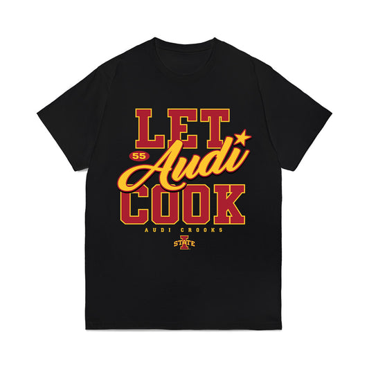 Iowa State - NCAA Women's Basketball : Audi Crooks - Let Audi Cook Comfort Colors T-Shirt-0