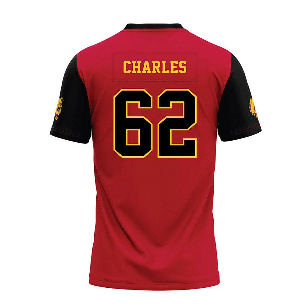 Ferris State - NCAA Football : Martaz Charles - National Champions Premium Football Jersey-1