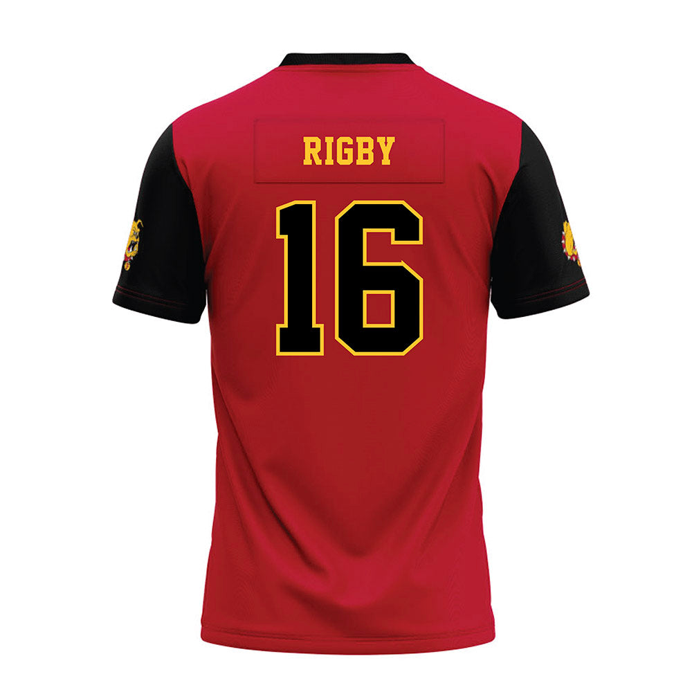 Ferris State - NCAA Football : Tre Rigby - National Champions Premium Football Jersey-1