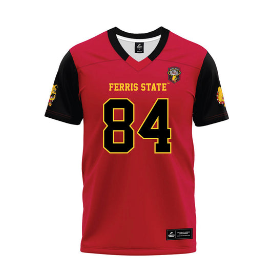 Ferris State - NCAA Football : Mason Dykstra - National Champions Premium Football Jersey-0