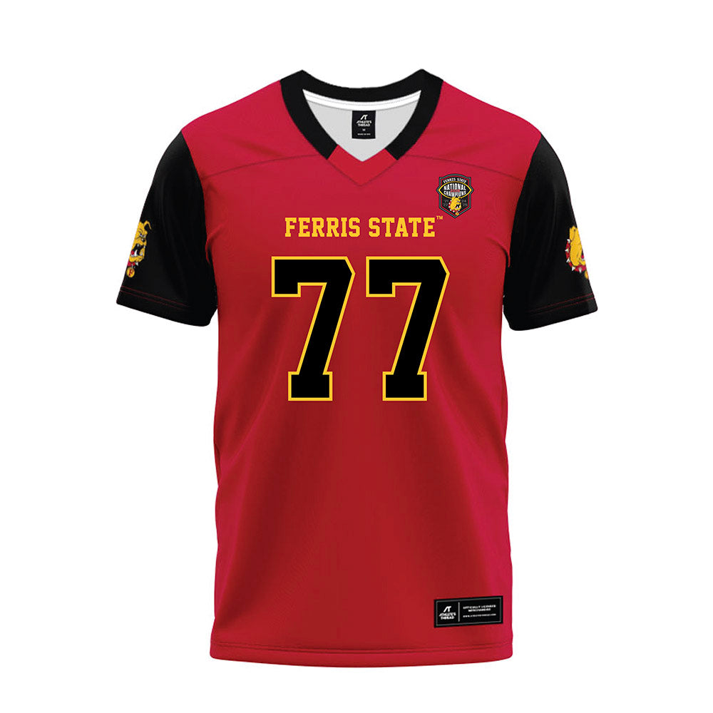 Ferris State - NCAA Football : Travis Miracle - National Champions Premium Football Jersey-0