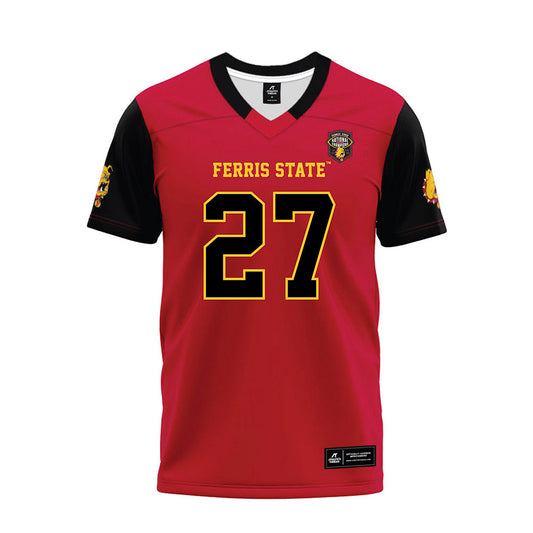 Ferris State - NCAA Football : Ben Sporman - National Champions Premium Football Jersey-0