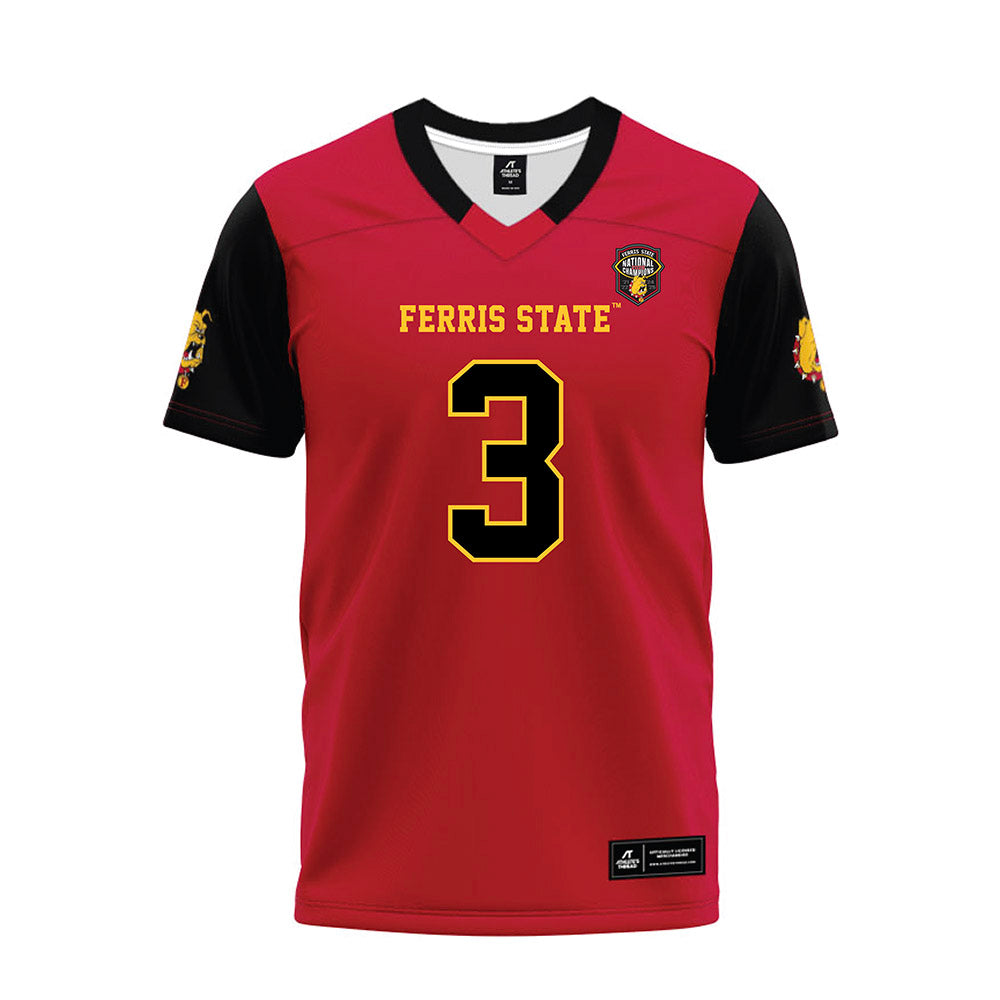 Ferris State - NCAA Football : Blaine Saipaia - National Champions Premium Football Jersey-0