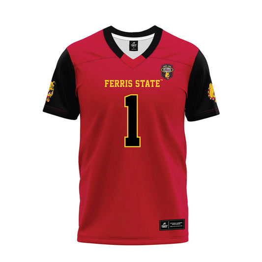 Ferris State - NCAA Football : Gyasi Mattison - National Champions Premium Football Jersey-0