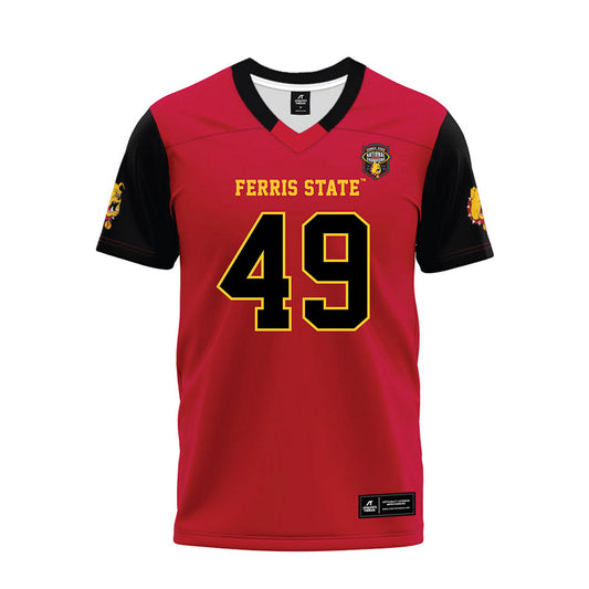 Ferris State - NCAA Football : Maurice Adams Jr - National Champions Premium Football Jersey-0