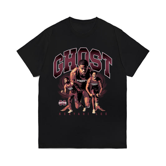 Mississippi State - NCAA Men's Track & Field : Keayari Lee - The GHOST Comfort Colors T-Shirt-0
