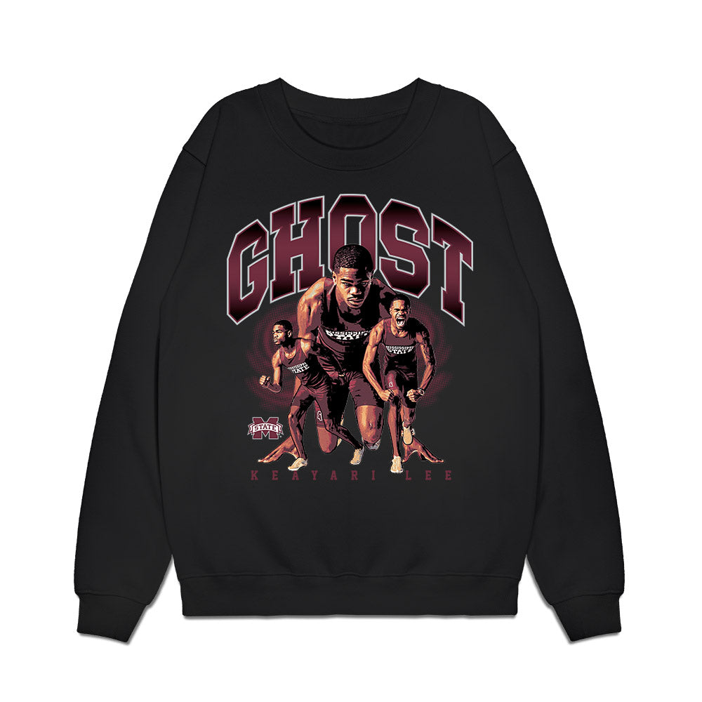 Mississippi State - NCAA Men's Track & Field : Keayari Lee - The GHOST Premium Crewneck Sweatshirt-0