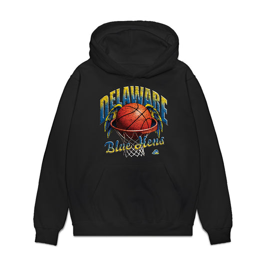 Delaware - NCAA Men's Basketball : Alex McFadden - Vintage Shersey Premium Hooded Sweatshirt-0