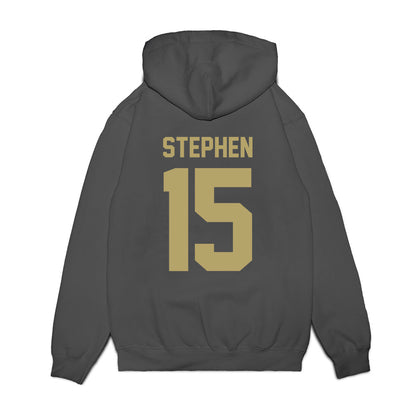 JMU - NCAA Men's Basketball : Joshua Stephen - Vintage Premium Hooded Sweatshirt-1