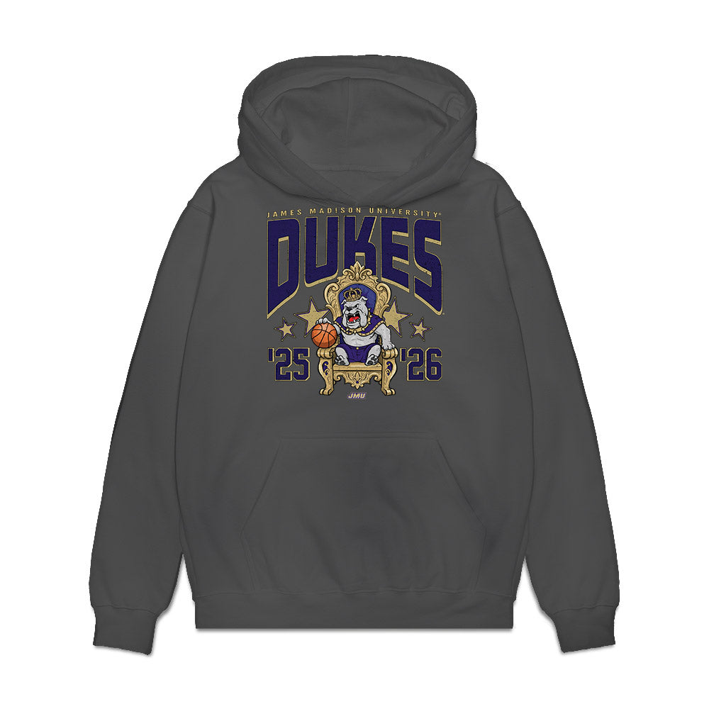 JMU - NCAA Men's Basketball : Eddie Ricks - Vintage Premium Hooded Sweatshirt-0