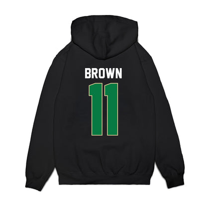 USF - NCAA Men's Basketball : CJ Brown - Vintage Premium Hooded Sweatshirt-1