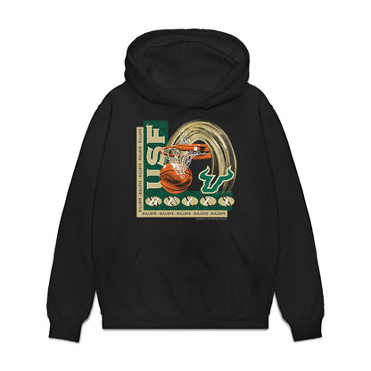 USF - NCAA Men's Basketball : Onyx Nnani - Vintage Premium Hooded Sweatshirt-0