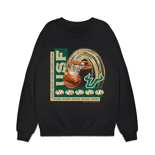 USF - NCAA Men's Basketball : Daimion Collins - Vintage Premium Crewneck Sweatshirt-0