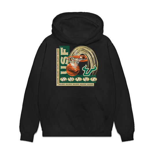 USF - NCAA Men's Basketball : Gavin Hightower - Vintage Premium Hooded Sweatshirt-0