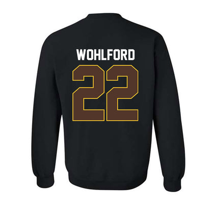 Wyoming - NCAA Women's Basketball : Peyton Wohlford - Vintage Shersey Crewneck Sweatshirt-1