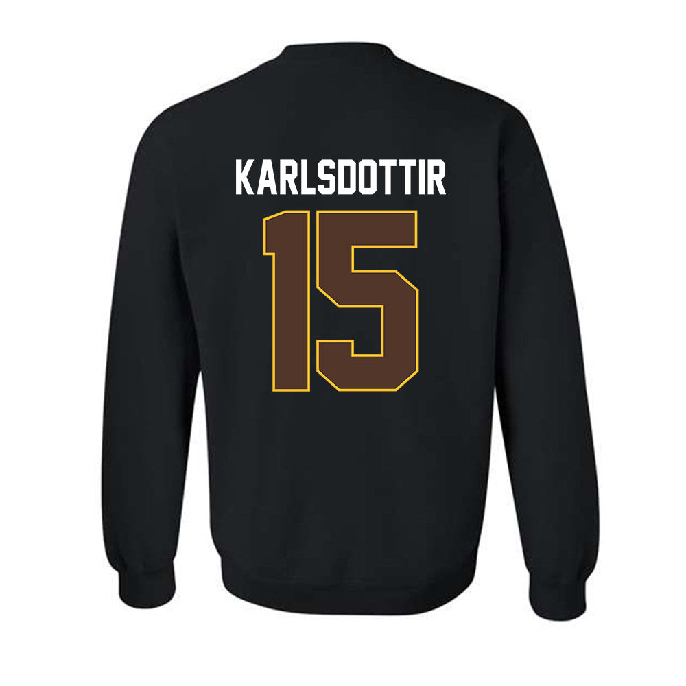Wyoming - NCAA Women's Basketball : Heidur Karlsdottir - Vintage Shersey Crewneck Sweatshirt-1