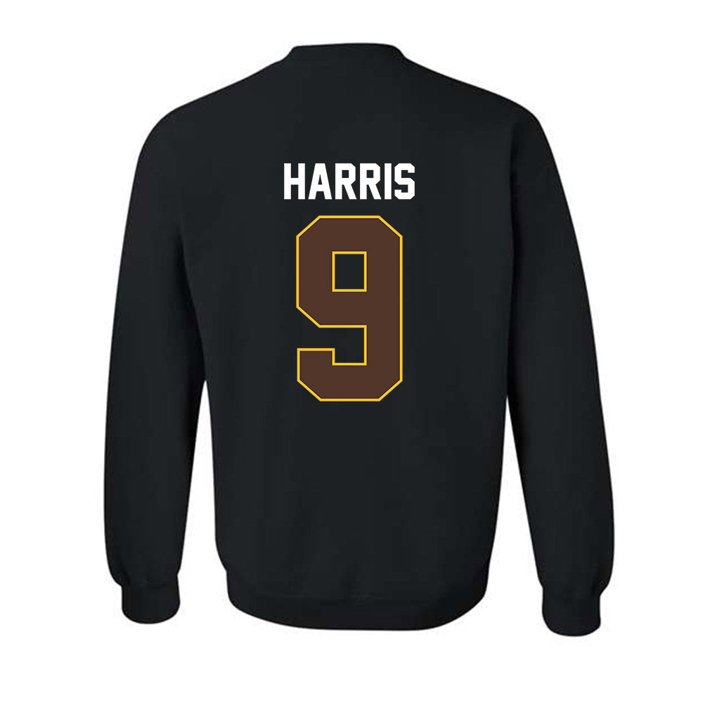 Wyoming - NCAA Men's Basketball : Jared Harris - Vintage Shersey Crewneck Sweatshirt-1