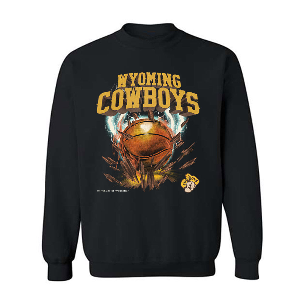Wyoming - NCAA Men's Basketball : Damarion Dennis - Vintage Shersey Crewneck Sweatshirt-0