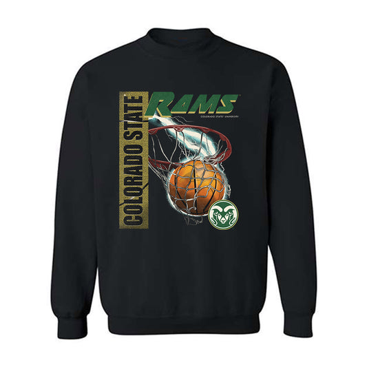 Colorado State - NCAA Men's Basketball : Darnez Slater - Vintage Shersey Crewneck Sweatshirt-0
