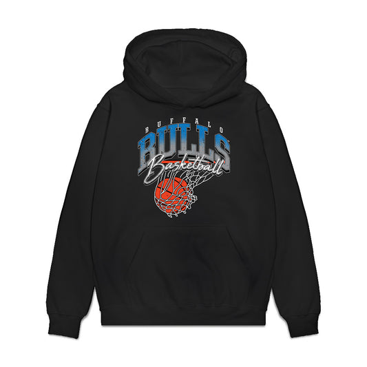 Buffalo - NCAA Men's Basketball : Noah Batchelor - Vintage Basketball Premium Hooded Sweatshirt-0