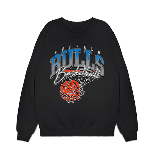 Buffalo - NCAA Men's Basketball : Derrick Talton Jr - Vintage Basketball Premium Crewneck Sweatshirt-0