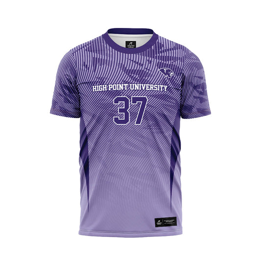 High Point - NCAA Men's Soccer : Peter Morano - Purple Soccer Jersey-0