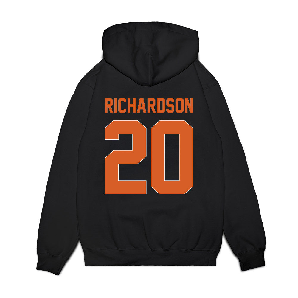 Wheaton IL - NCAA Men's Basketball : Soren Richardson - Vintage Basketball Premium Hooded Sweatshirt-1