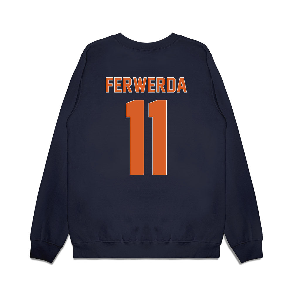 Wheaton IL - NCAA Women's Basketball : Paige Ferwerda - Vintage Basketball Premium Crewneck Sweatshirt-1
