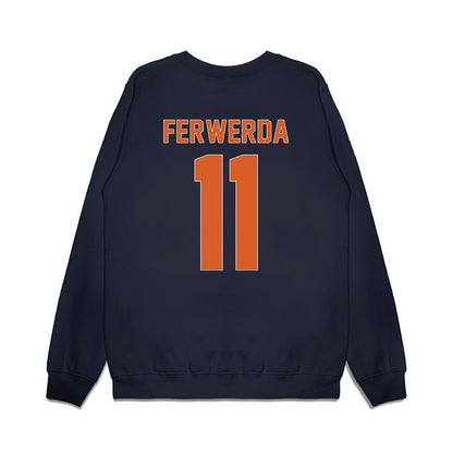 Wheaton IL - NCAA Women's Basketball : Paige Ferwerda - Vintage Basketball Premium Crewneck Sweatshirt-1