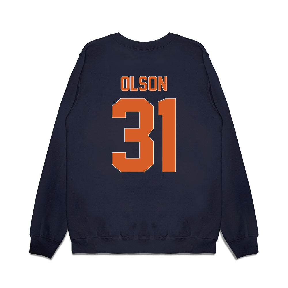 Wheaton IL - NCAA Men's Basketball : Jace Olson - Vintage Basketball Premium Crewneck Sweatshirt-1