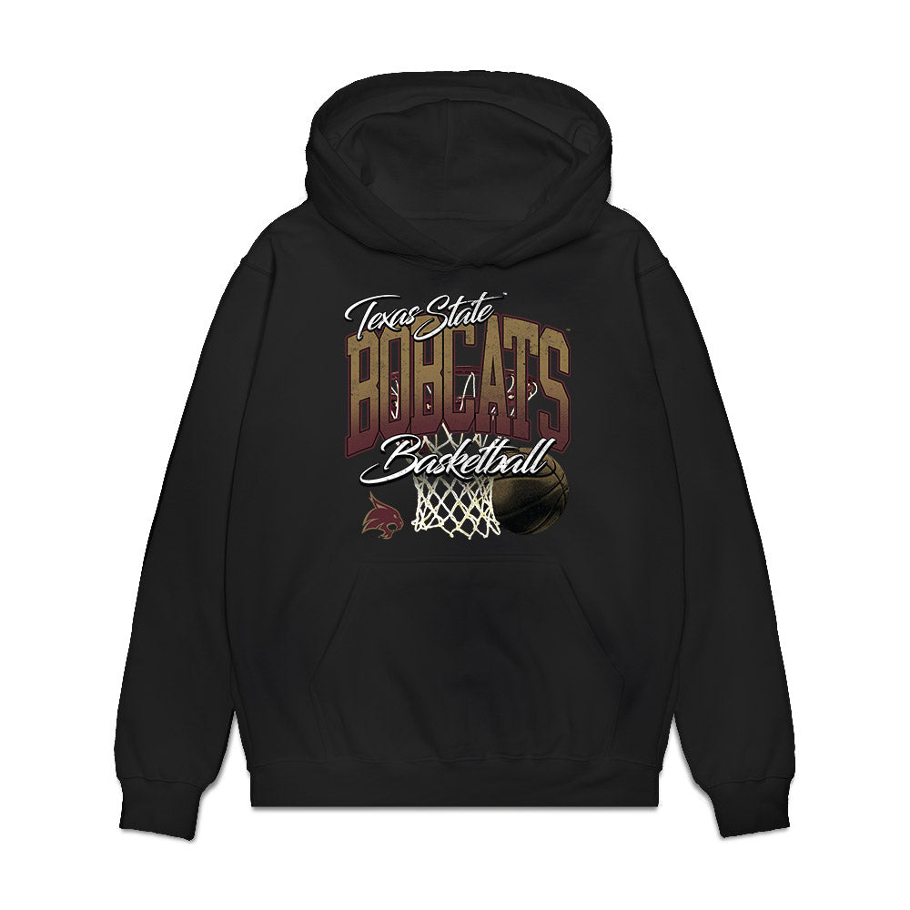 Texas State - NCAA Men's Basketball : Deke Thompson - Premium Hooded Sweatshirt-0