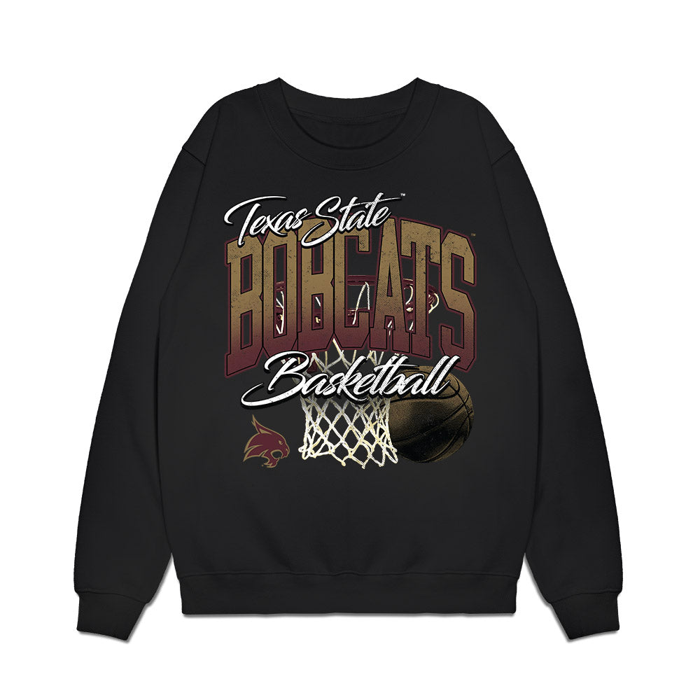 Texas State - NCAA Men's Basketball : Deke Thompson - Premium Crewneck Sweatshirt-0