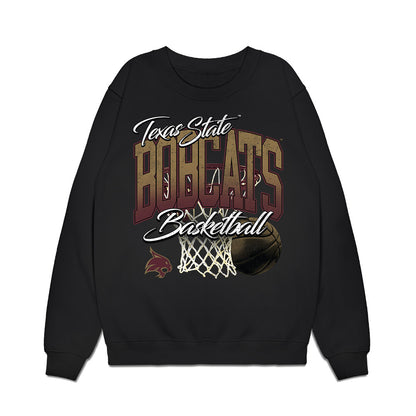 Texas State - NCAA Men's Basketball : Deke Thompson - Premium Crewneck Sweatshirt-0