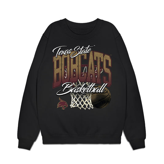 Texas State - NCAA Men's Basketball : Deke Thompson - Premium Crewneck Sweatshirt-0