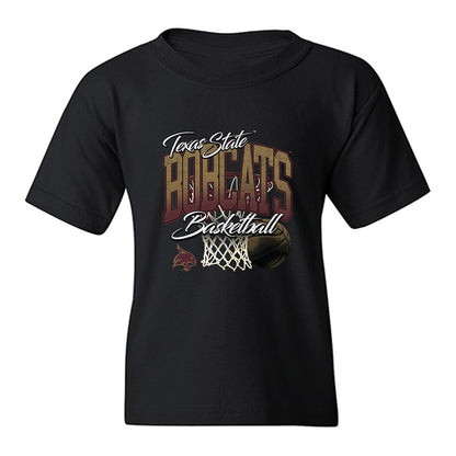 Texas State - NCAA Men's Basketball : Robert Fields - Youth T-Shirt-0