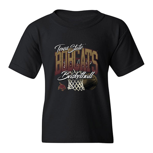 Texas State - NCAA Men's Basketball : Robert Fields - Youth T-Shirt-0