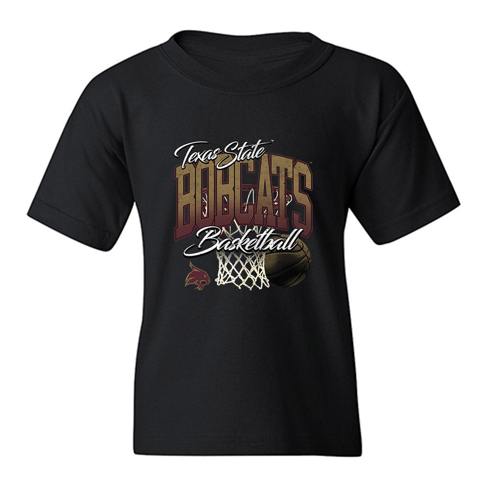 Texas State - NCAA Men's Basketball : Deke Thompson - Youth T-Shirt-0