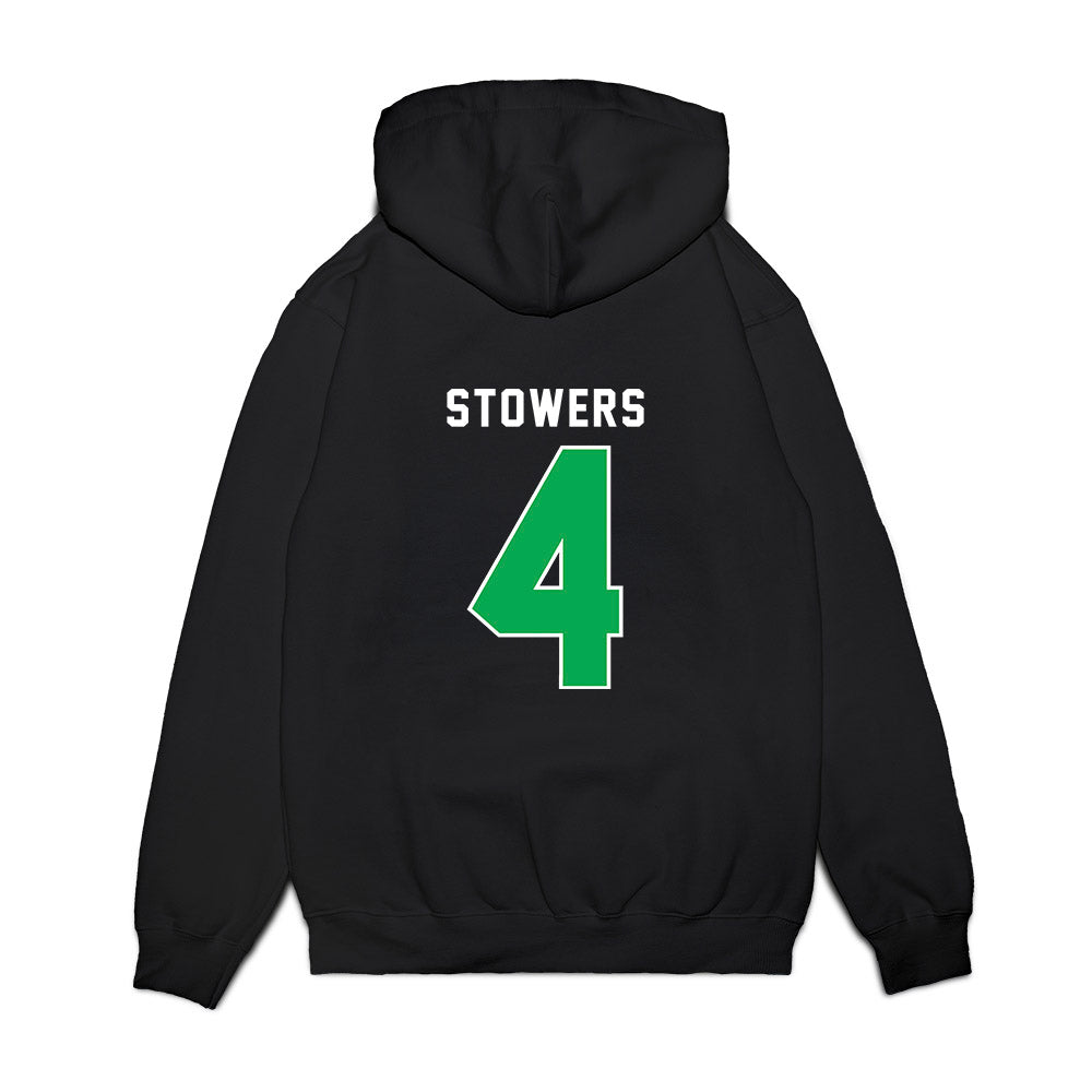 Marshall - NCAA Women's Basketball : Zenthia Stowers - Vintage Basketball Premium Hooded Sweatshirt-1