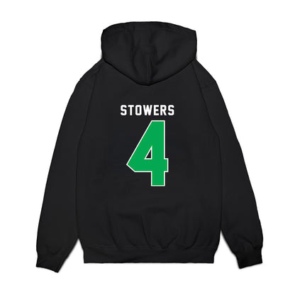 Marshall - NCAA Women's Basketball : Zenthia Stowers - Vintage Basketball Premium Hooded Sweatshirt-1