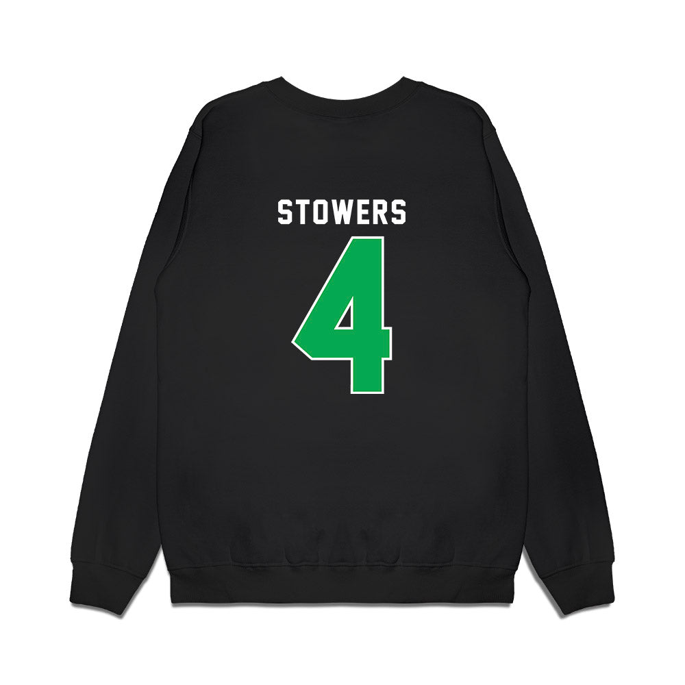 Marshall - NCAA Women's Basketball : Zenthia Stowers - Vintage Basketball Premium Crewneck Sweatshirt-1