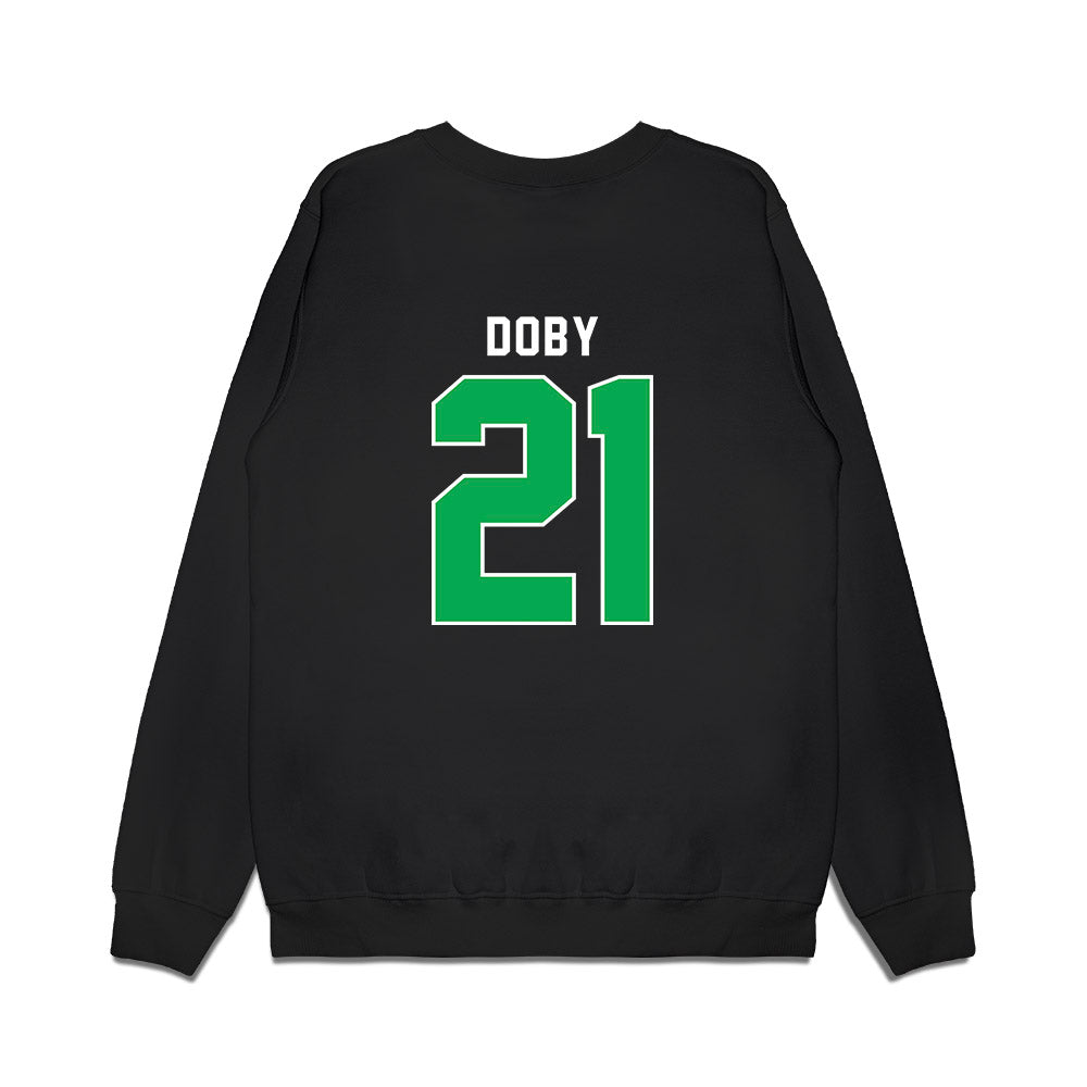 Marshall - NCAA Women's Basketball : Emari Doby - Vintage Basketball Premium Crewneck Sweatshirt-1