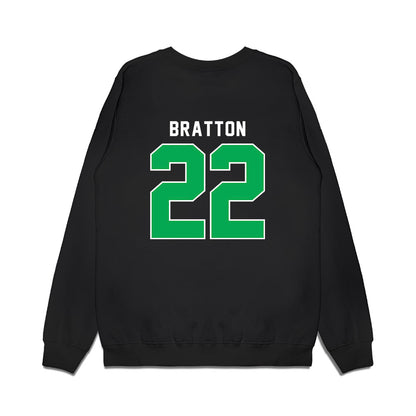 Marshall - NCAA Women's Basketball : Emily Bratton - Vintage Basketball Premium Crewneck Sweatshirt-1