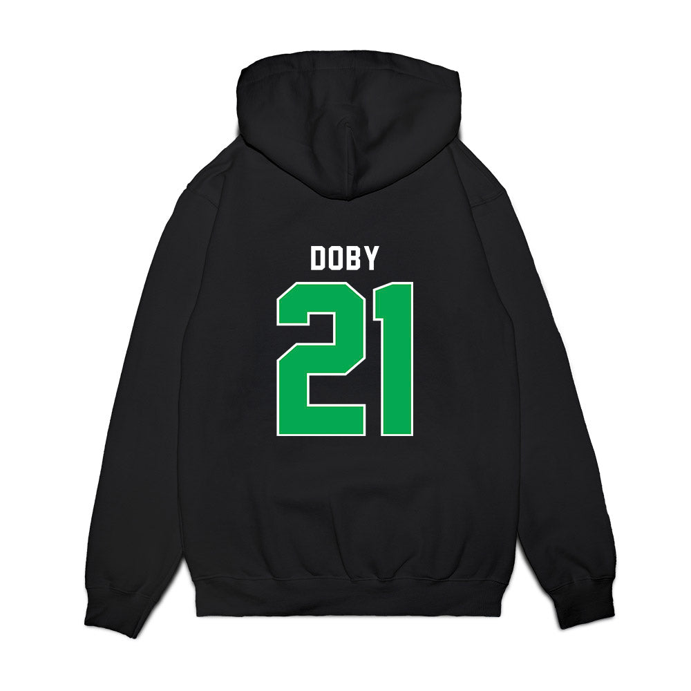 Marshall - NCAA Women's Basketball : Emari Doby - Vintage Basketball Premium Hooded Sweatshirt-1