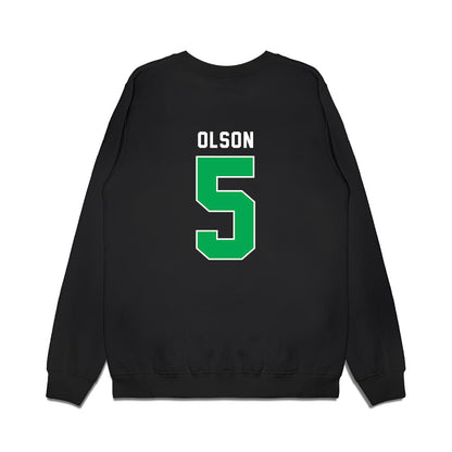 Marshall - NCAA Women's Basketball : Olivia Olson - Vintage Basketball Premium Crewneck Sweatshirt-1