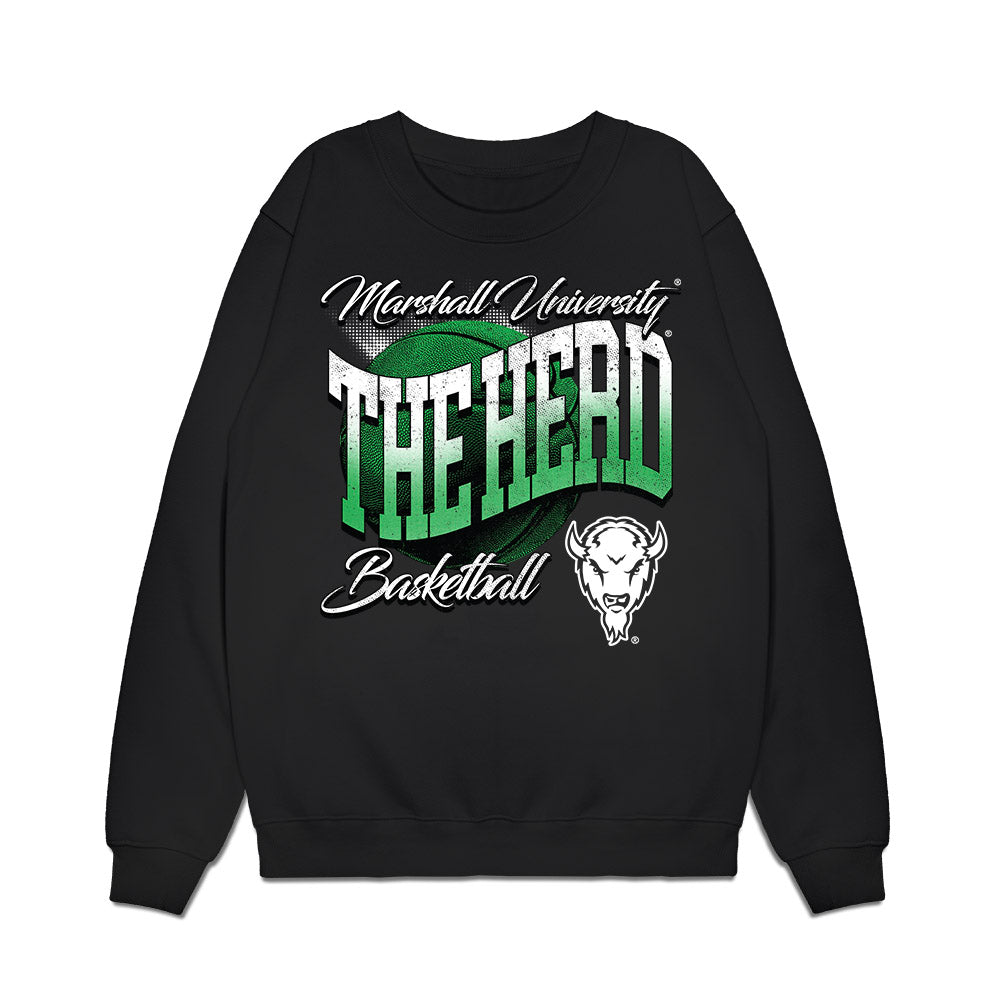 Marshall - NCAA Men's Basketball : Caleb Hollenbeck - Vintage Basketball Premium Crewneck Sweatshirt-0