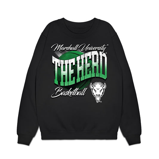 Marshall - NCAA Men's Basketball : Will Moore - Vintage Basketball Premium Crewneck Sweatshirt-0